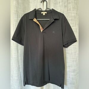 Men’s Black Burberry Polo